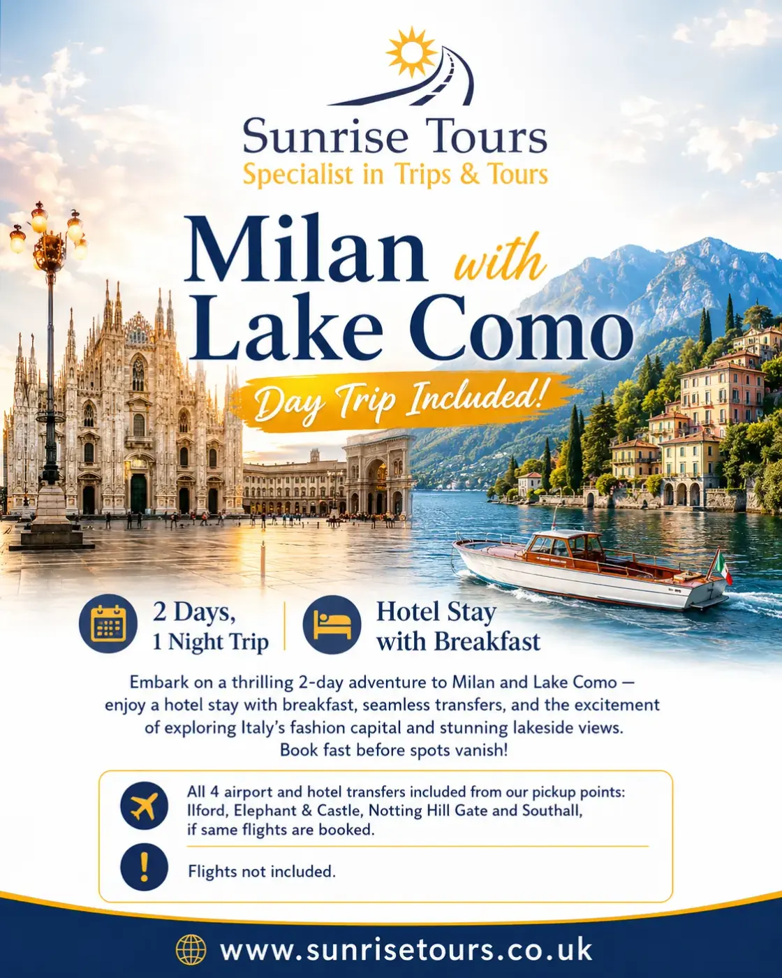 Milan, Italy! Flight Trip